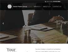 Tablet Screenshot of globalpatentgroup.com